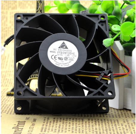 Original DELTA FFB0912EHE Cooling Fan 12V 1.5A 18W 3wires FFB0912EHE Fans